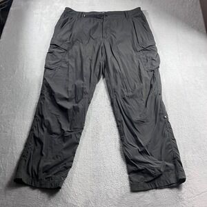 REI Co-op Mens Sahara Roll-Up Cargo Hiking Pants 38x30 Dark Grey Relaxed Fit